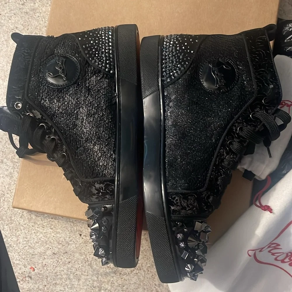 Christian Louboutin Louis Mix No Limit Flat Pat/CR Star/Velv size 40.5 eu - Picture 13 of 14